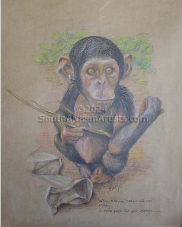 Chimp in Gabon