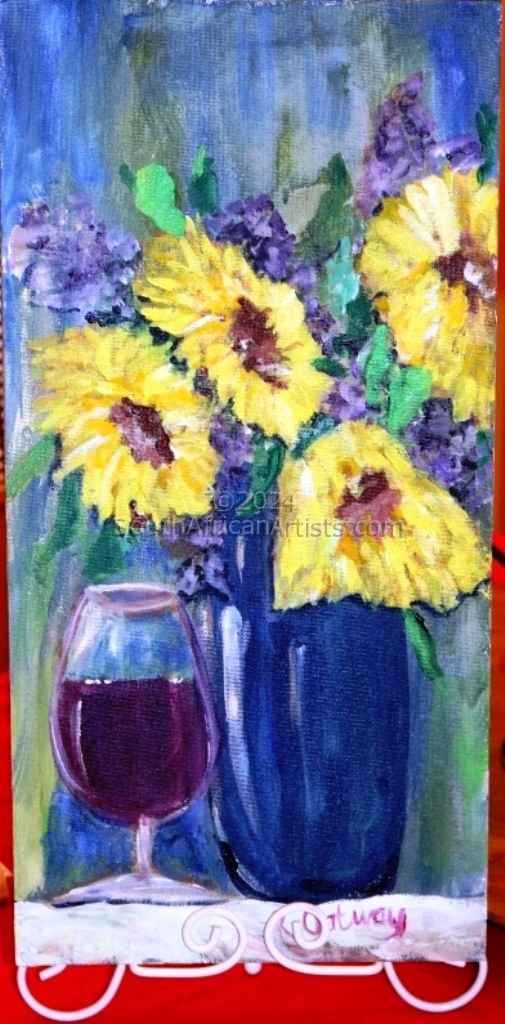 Red wine and Yellow Bouquet