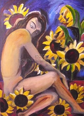 Eva 1 with Sunflowers