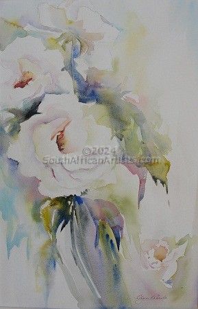 Roses in shades of white