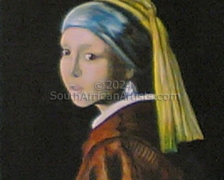 girl with pearl earring vermeer copy