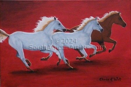 Running horses of Camarque