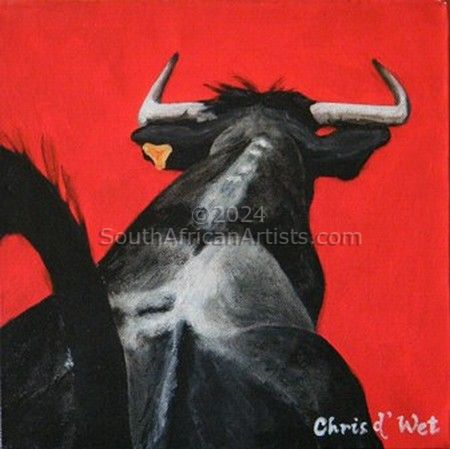 Running bull of Pamplona 2