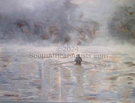 Rowing in the mist