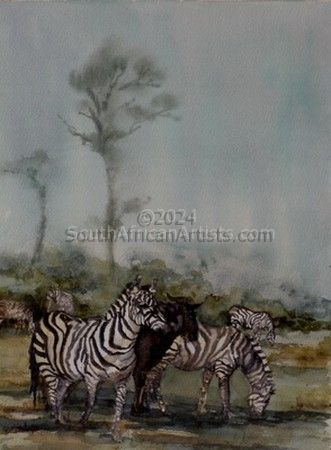 Zebras in the Rain