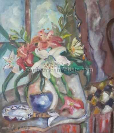 Still Life With Day Lillies