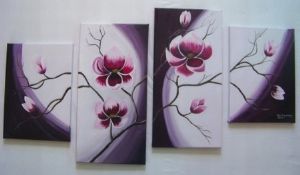 "4 Panel Magnolias"