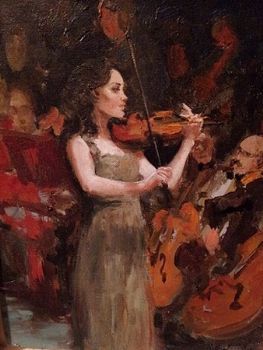 "Playing Violin"