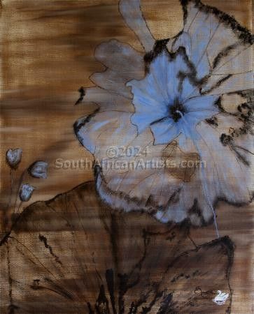 Abstract Blue Flower