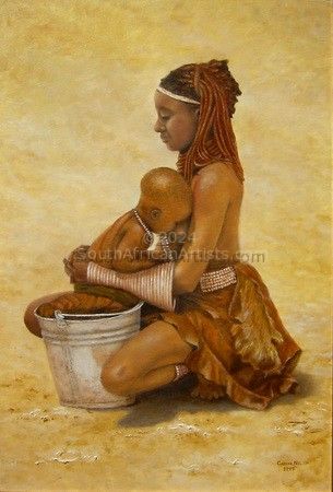 Himba Woman With Child