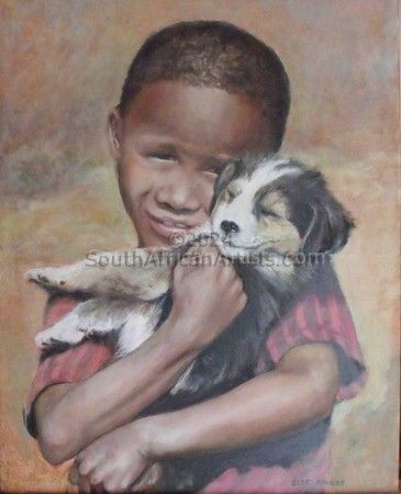 Boy with Puppy