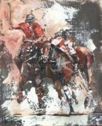 Horse painting Polo
