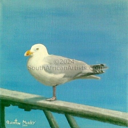 Seagull on Rail