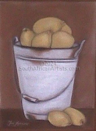 Bucket with Lemons