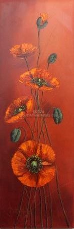 Poppies in Red