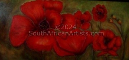 Wild Red Poppies