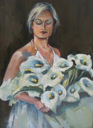 Girl With Arum Lilies