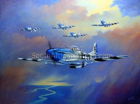P51 Mustang Blue Noser Squadron