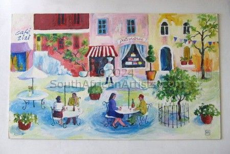 A Cafe Scene in France