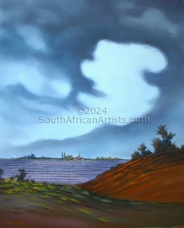 Storm over Lavender Farm