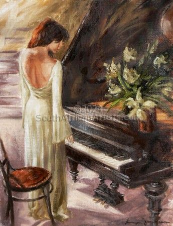 Lady by Piano