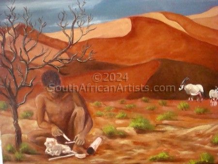 Bushman in the Desert