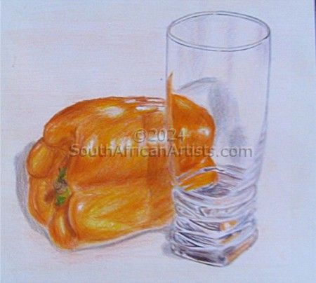 Yellow Pepper and Glass