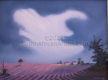 Storm over Lavender Fields
