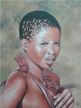 Bushman Mother and Child