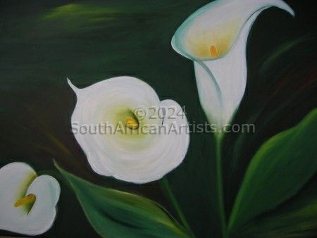 Three White Lilies