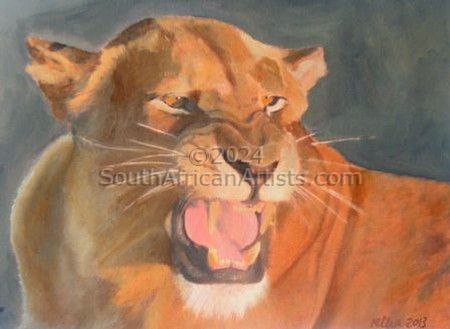 Lioness Growling