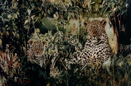 Leopard & Cub