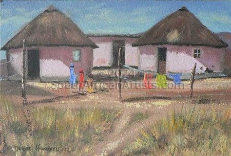 Pink Xhosa Huts