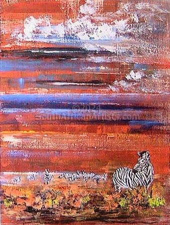 Red Savannah - Zebras