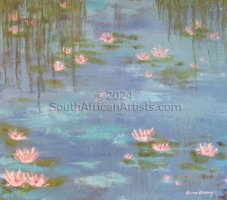 Monet Inspired Waterlilies