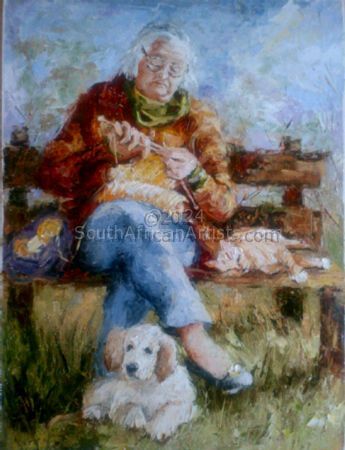 Lady Knitting