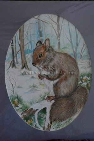 Woodland Squirrel in Winter