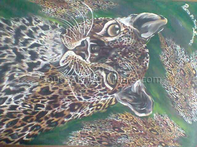 Leopard Painting Waiting for Her Lover
