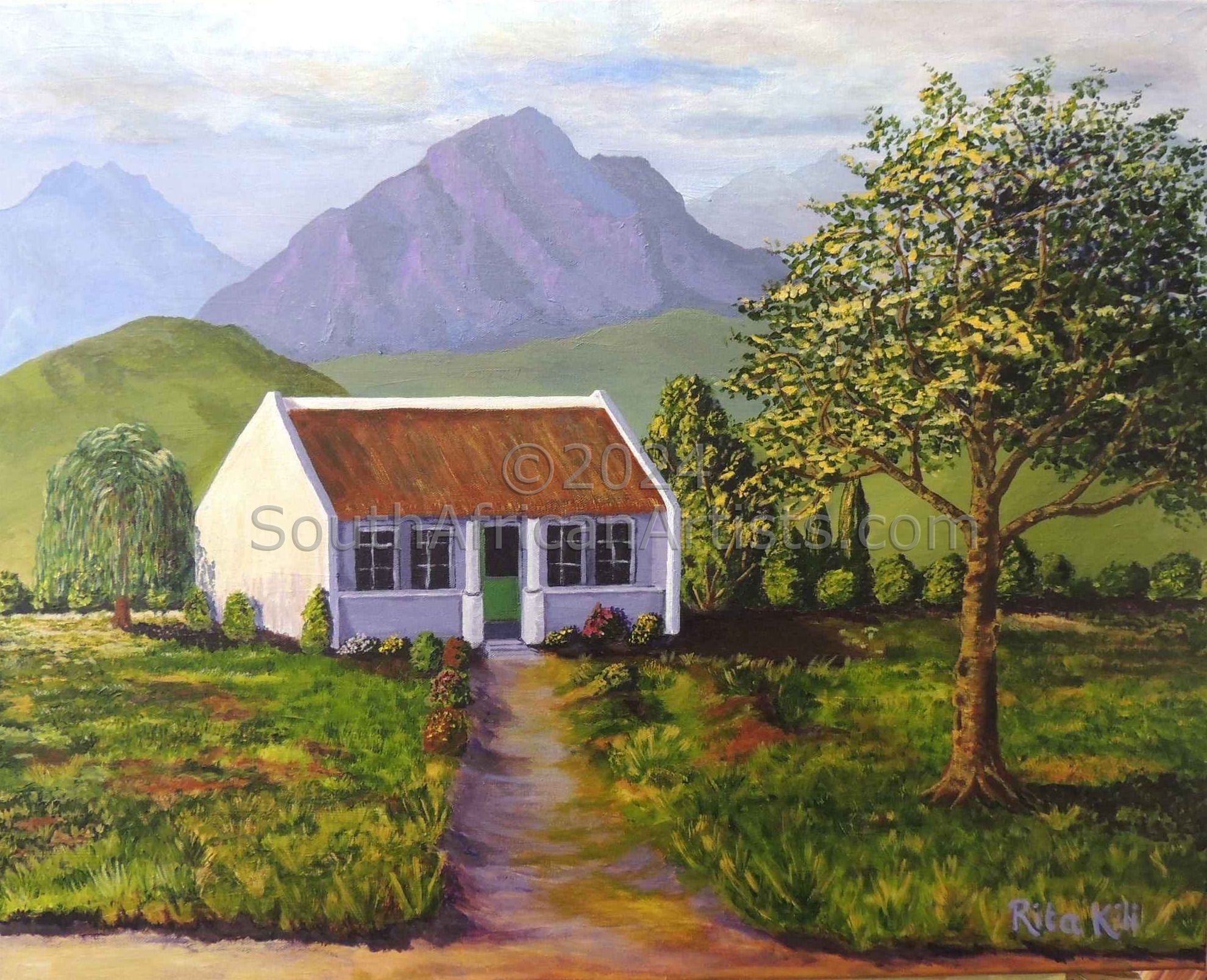 Cape Dutch Farm House Purple