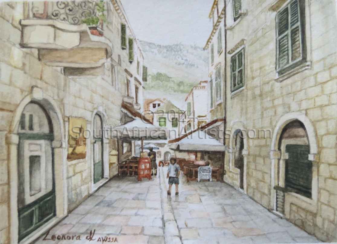 Miniature -A Street in Dubrovnik 