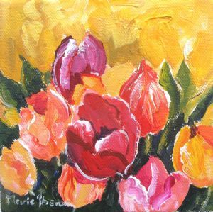 "Flaming Tulips III"