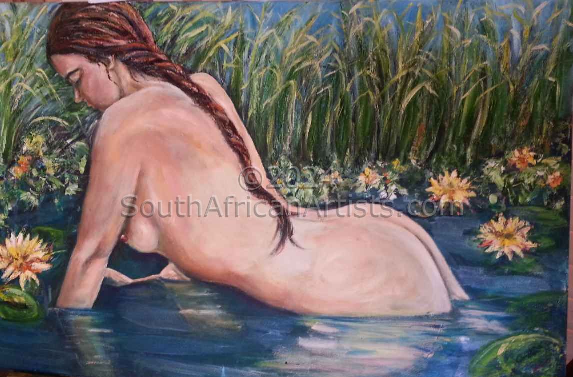 Lady in Pond