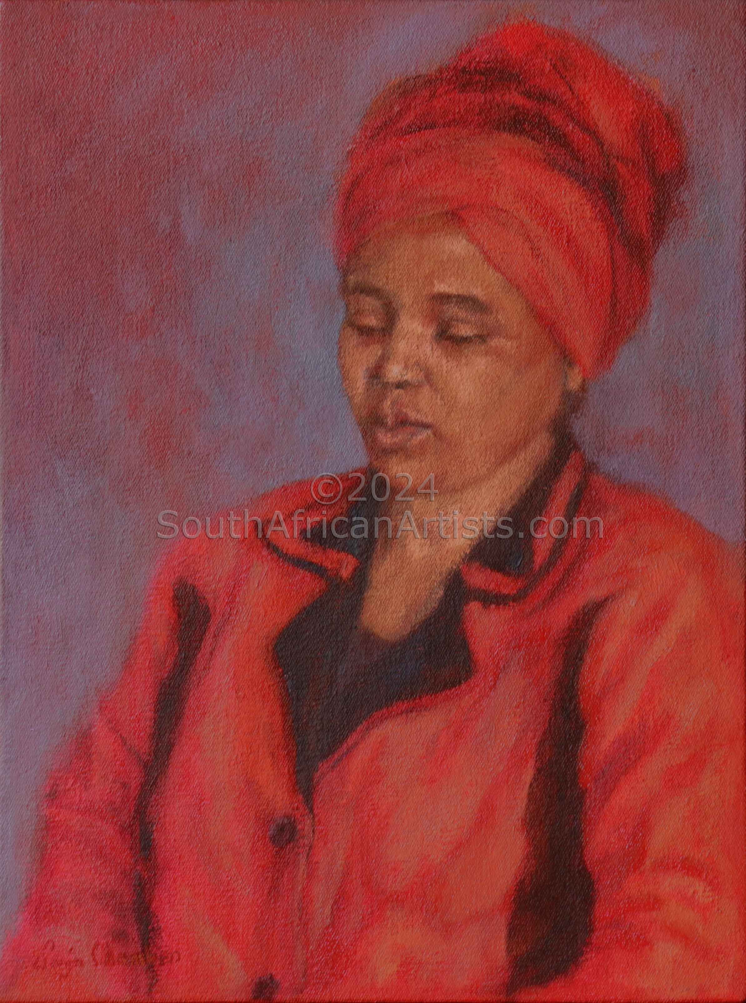 Xhosa Woman in Red