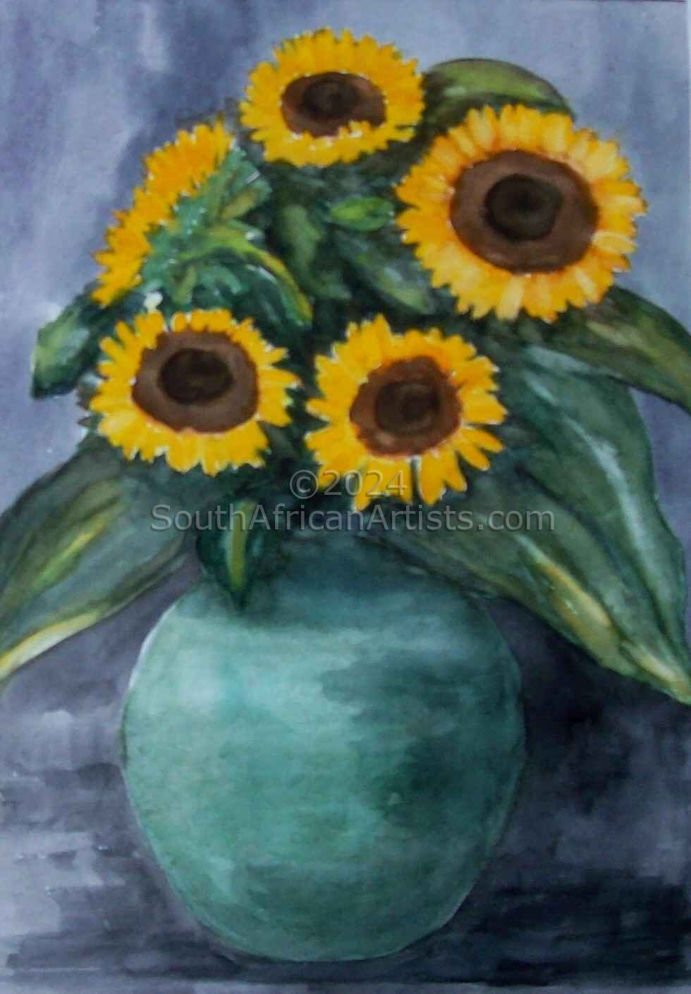 The Five Sunflowers