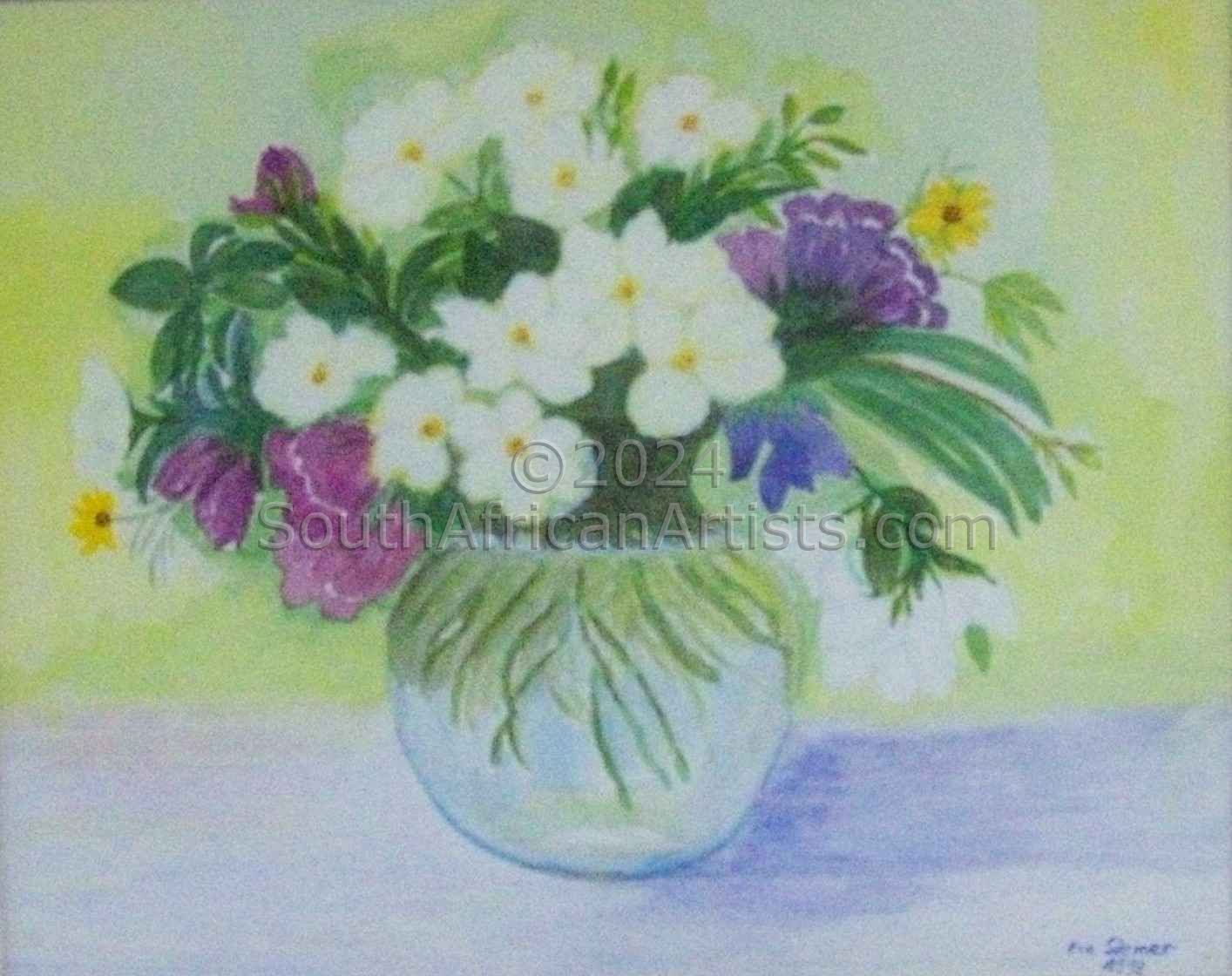 Mixed Flower Vase