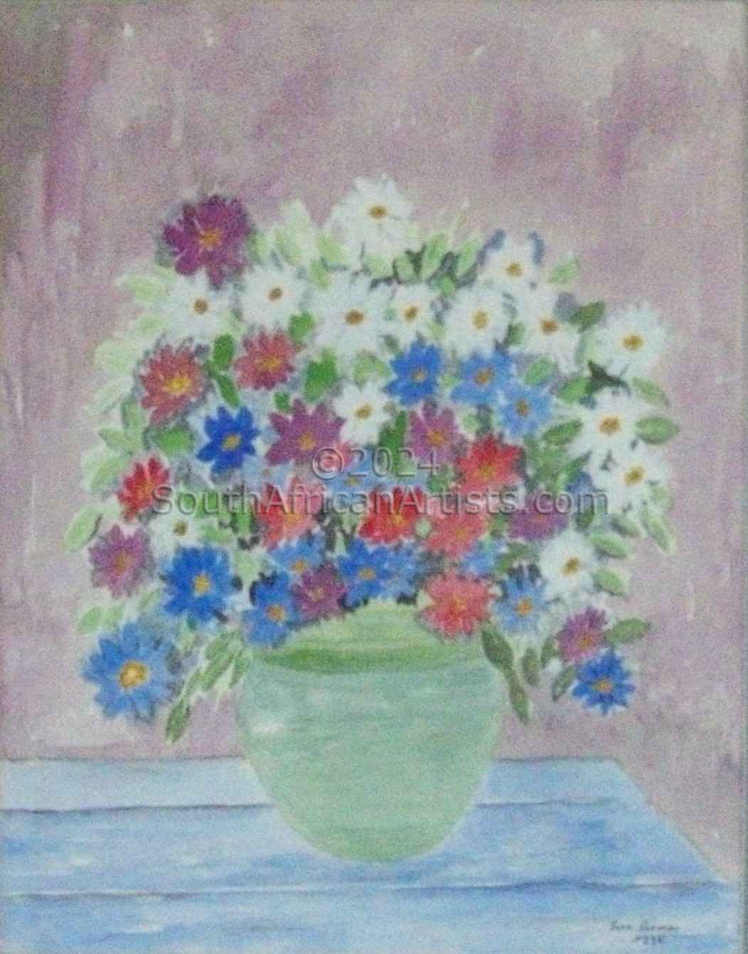 Flowers Mixed in a Vase