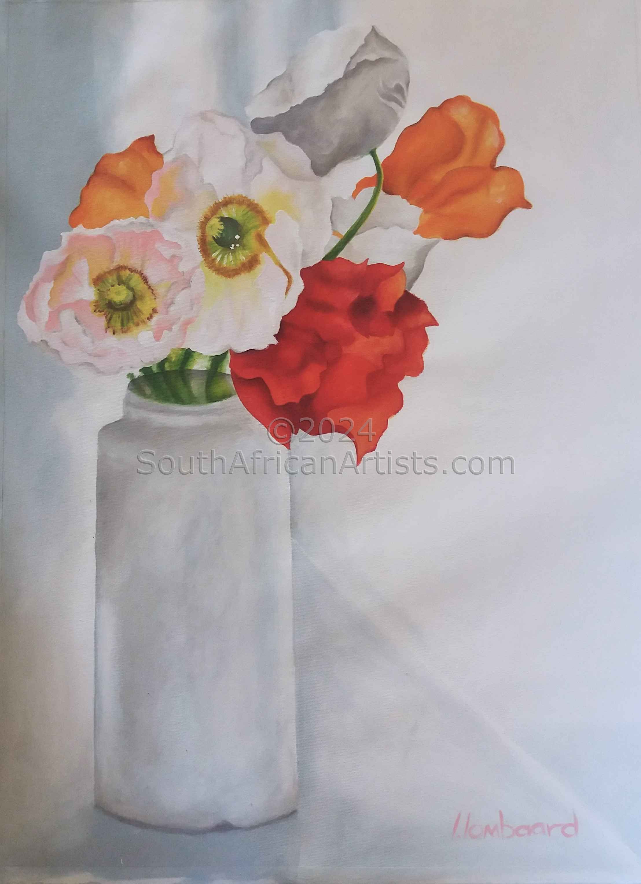 Poppies in the White Vase