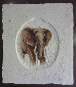 "Life Size Elephant Footprint 4"