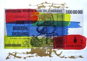 "Five Billion Dollar Note Three Only in Africa"