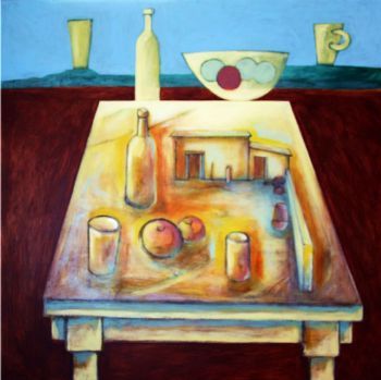 "Still Life with Stellenbosch Wine Farm Elements"